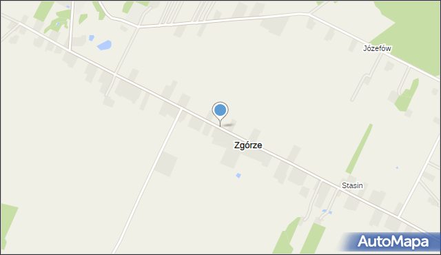 Zgórze gmina Miastków Kościelny, Zgórze, mapa Zgórze gmina Miastków Kościelny
