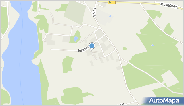 Bakałarzewo, Zielna, mapa Bakałarzewo