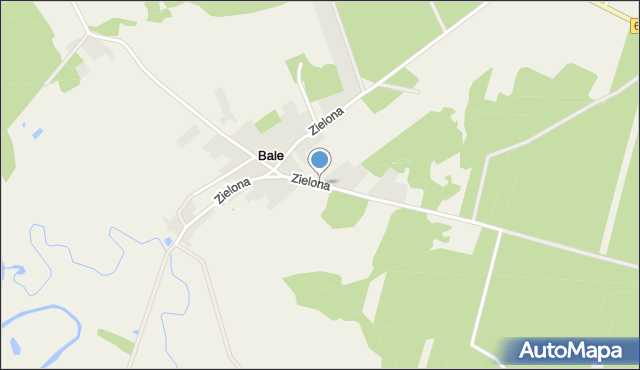 Bale, Zielona, mapa Bale