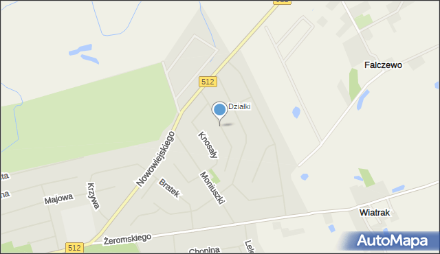 Bartoszyce, Zientary-Malewskiej, mapa Bartoszyce