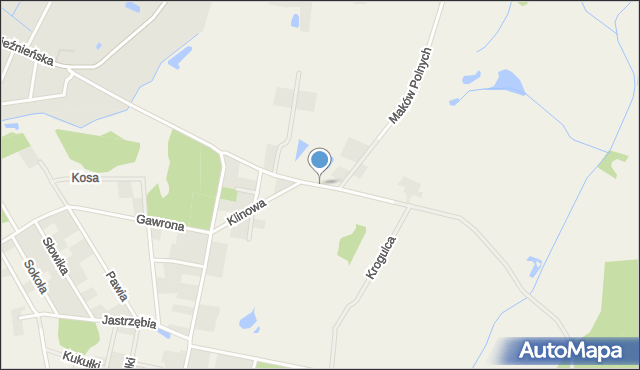 Boduszewo, Zielonczana, mapa Boduszewo