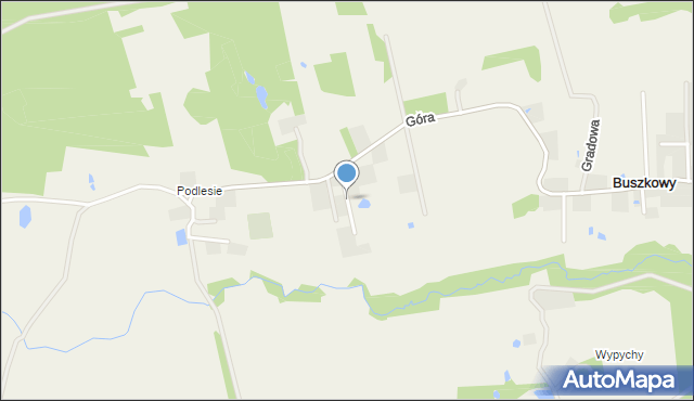 Buszkowy, Zielone Wzgórza, mapa Buszkowy