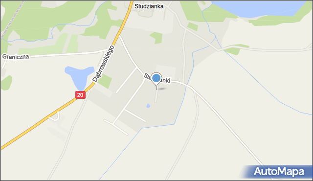 Chociwel powiat stargardzki, Zielona, mapa Chociwel powiat stargardzki