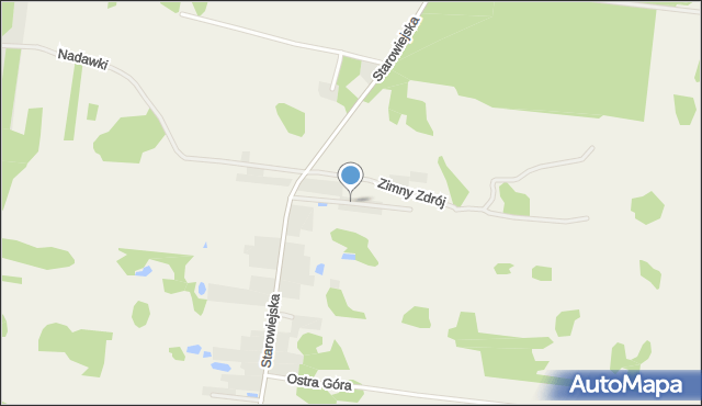 Dąbrówki gmina Wasilków, Zielony Zakątek, mapa Dąbrówki gmina Wasilków