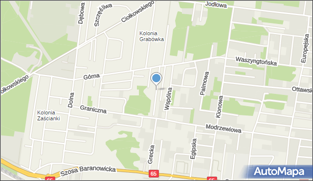 Grabówka powiat białostocki, Zielony Zakątek, mapa Grabówka powiat białostocki