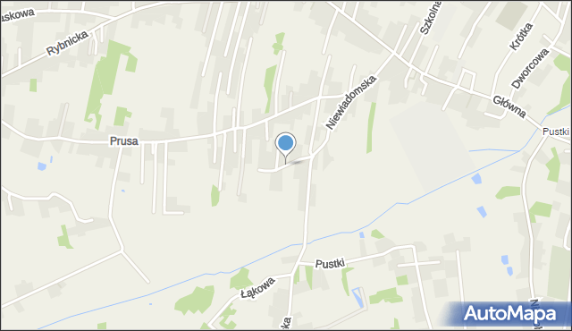 Jejkowice, Zielona, mapa Jejkowice