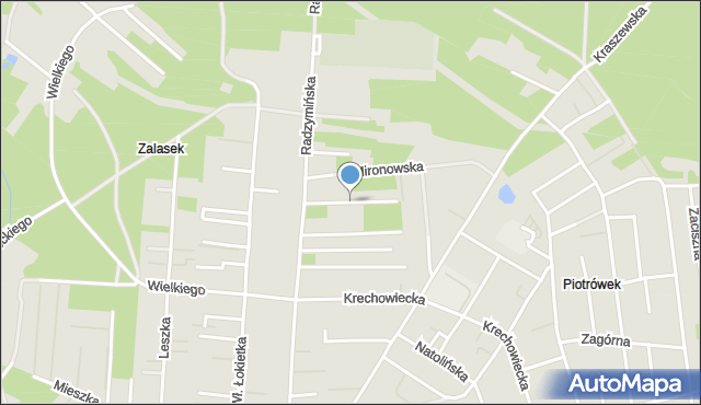 Kobyłka, Zieleniecka, mapa Kobyłka