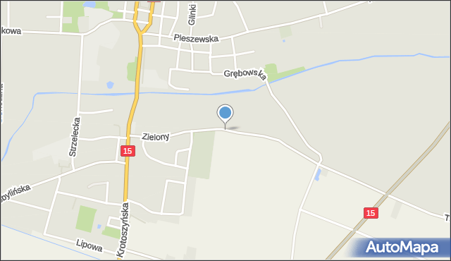 Koźmin Wielkopolski, Zielony Rynek, mapa Koźmin Wielkopolski