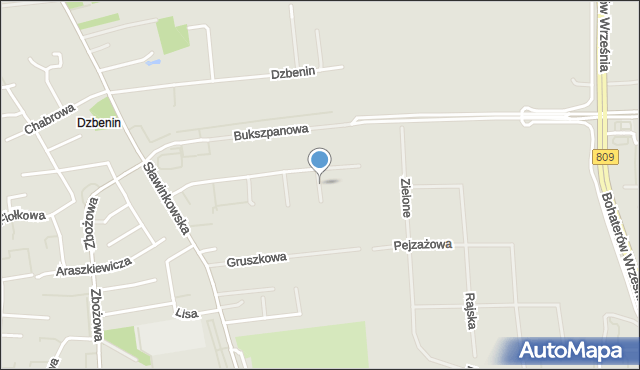 Lublin, Zielna, mapa Lublina