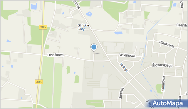 Nowy Tomyśl, Zielona, mapa Nowy Tomyśl