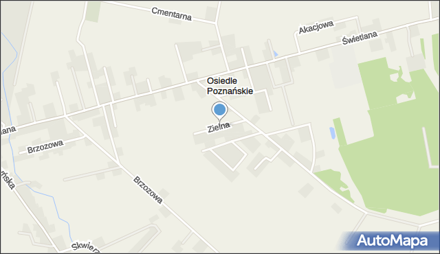 Osiedle Poznańskie, Zielna, mapa Osiedle Poznańskie