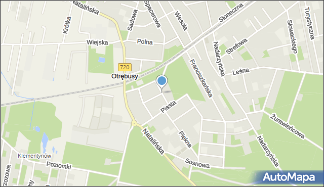 Otrębusy, Ziemowita, mapa Otrębusy