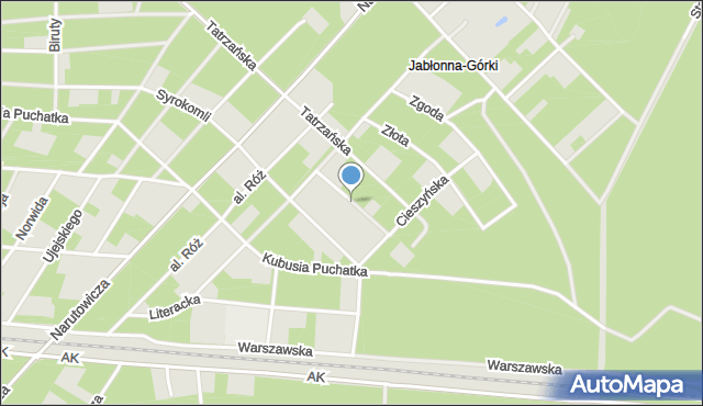 Otwock, Ziemowita, mapa Otwock