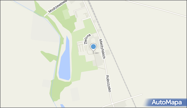 Pawłowice gmina Krzemieniewo, Zielona, mapa Pawłowice gmina Krzemieniewo