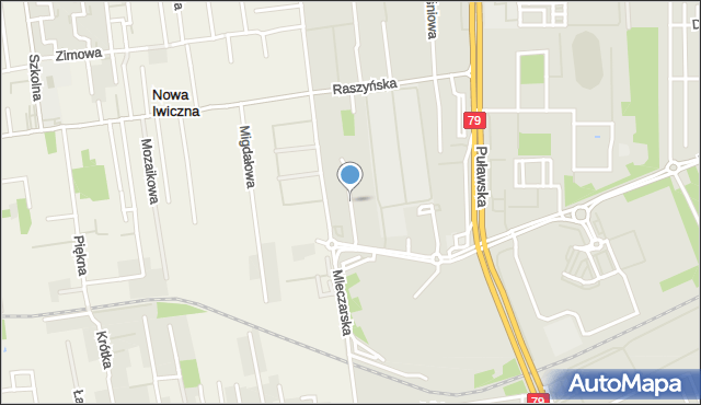 Piaseczno, Zielony Sad, mapa Piaseczno