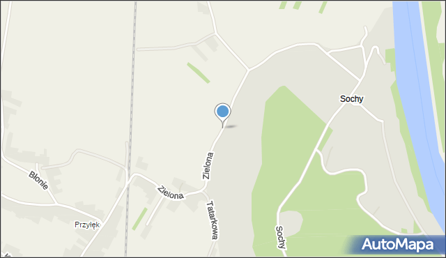 Pilchów, Zielona, mapa Pilchów