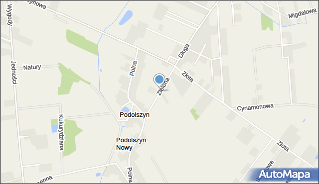 Podolszyn, Zielona, mapa Podolszyn