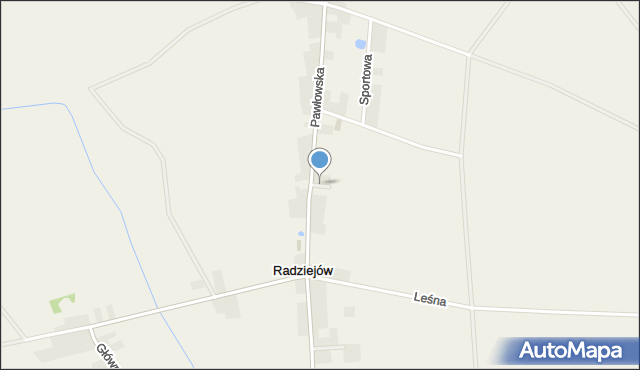 Radziejów gmina Reńska Wieś, Zielona, mapa Radziejów gmina Reńska Wieś