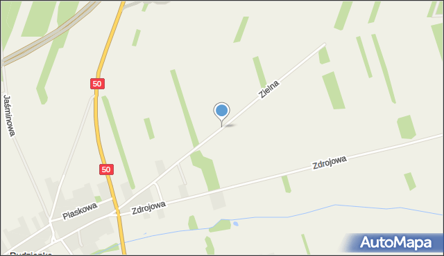 Rudzienko gmina Kołbiel, Zielna, mapa Rudzienko gmina Kołbiel