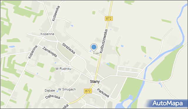 Stany gmina Bojanów, Zielona, mapa Stany gmina Bojanów