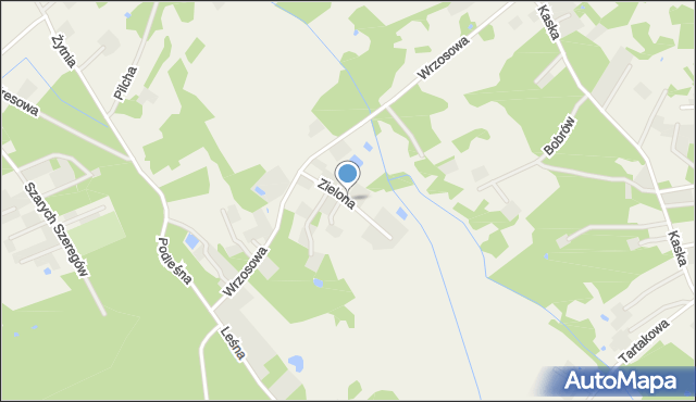 Stare Budy gmina Jaktorów, Zielona, mapa Stare Budy gmina Jaktorów