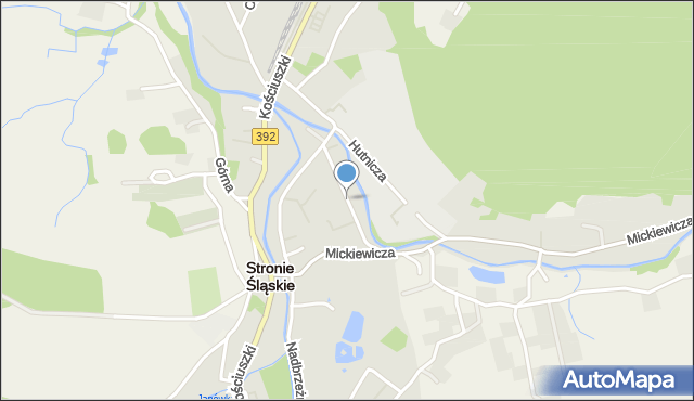 Stronie Śląskie powiat kłodzki, Zielona, mapa Stronie Śląskie powiat kłodzki