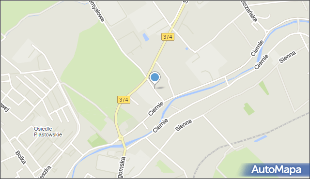 Świebodzice, Zielona, mapa Świebodzice