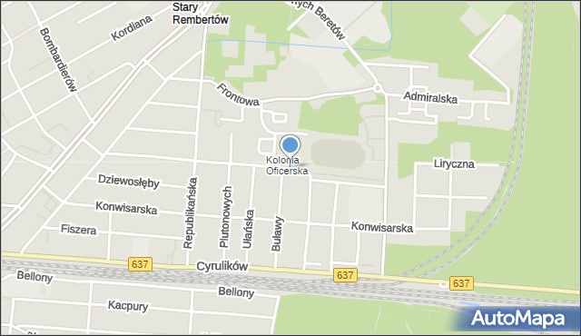 Warszawa, Ziemskiego-Wachnowskiego Karola, gen., mapa Warszawy