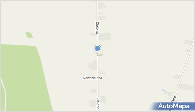 Wohyń, Zielona, mapa Wohyń