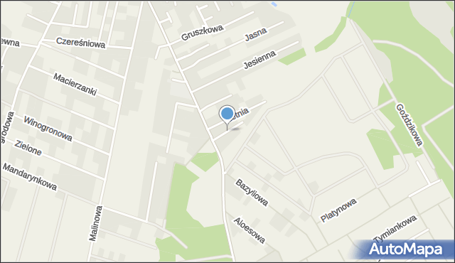 Wołczkowo, Zimowa, mapa Wołczkowo