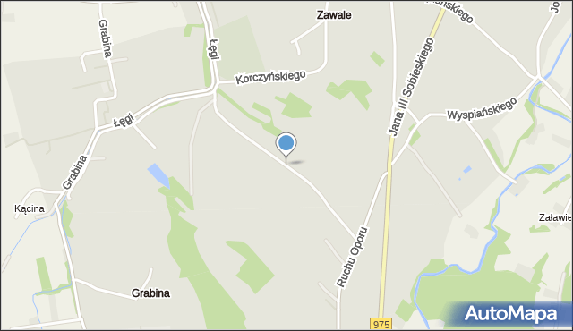 Zakliczyn powiat tarnowski, Zielona, mapa Zakliczyn powiat tarnowski