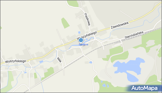 Zaręba gmina Siekierczyn, Zielona, mapa Zaręba gmina Siekierczyn