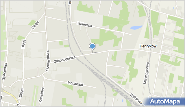 Zduńska Wola, Zielonogórska, mapa Zduńska Wola