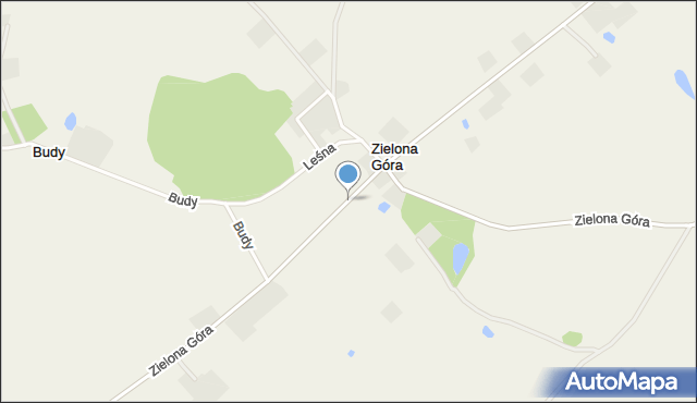 Zielona Góra gmina Lubichowo, Zielona Góra, mapa Zielona Góra gmina Lubichowo