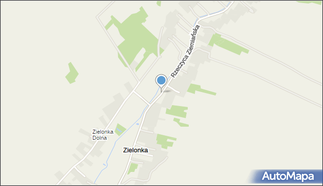 Zielonka gmina Trzydnik Duży, Zielonka, mapa Zielonka gmina Trzydnik Duży