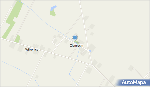 Ziemięcin gmina Błędów, Ziemięcin, mapa Ziemięcin gmina Błędów