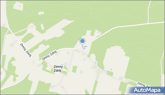 Zimny Zdrój, Zimny Zdrój, mapa Zimny Zdrój