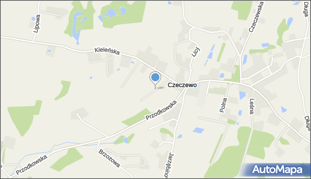 Czeczewo gmina Przodkowo, Złota Góra, mapa Czeczewo gmina Przodkowo