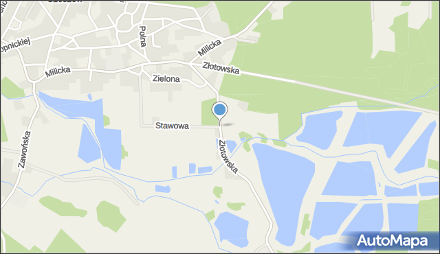 Czeszów, Złotowska, mapa Czeszów