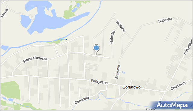 Gortatowo gmina Swarzędz, Złota Polana, mapa Gortatowo gmina Swarzędz