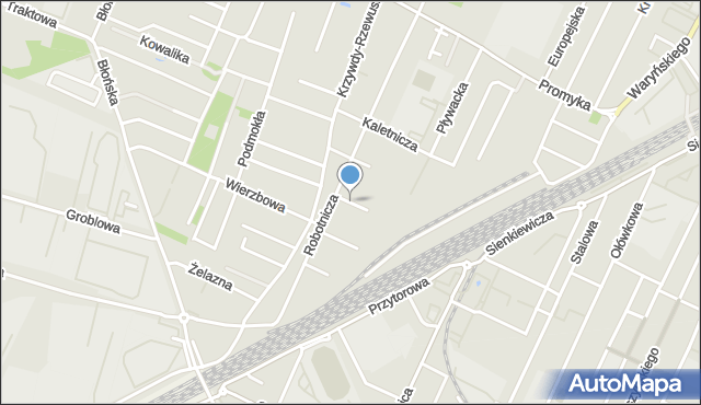 Pruszków, Złotnicza, mapa Pruszków