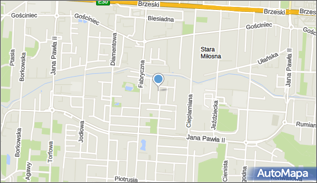 Warszawa, Złotej Jesieni, mapa Warszawy