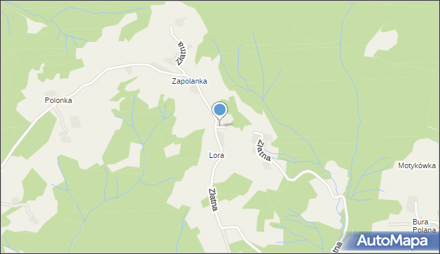 Złatna, Złatna-Lory, mapa Złatna