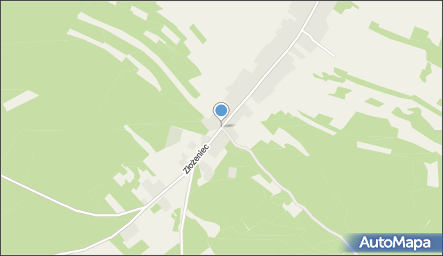 Złożeniec, Złożeniec, mapa Złożeniec