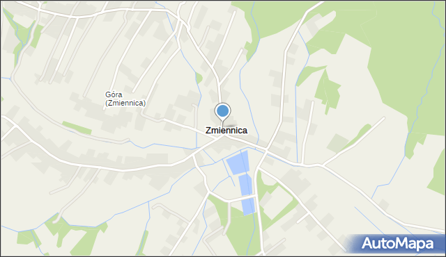 Zmiennica, Zmiennica, mapa Zmiennica