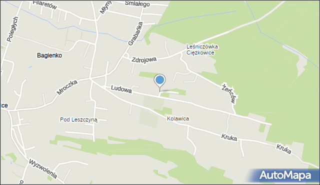 Jaworzno, Żniwna, mapa Jaworzno