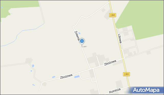 Kobylec gmina Wągrowiec, Żniwna, mapa Kobylec gmina Wągrowiec