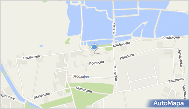 Lisi Ogon gmina Białe Błota, Żniwna, mapa Lisi Ogon gmina Białe Błota