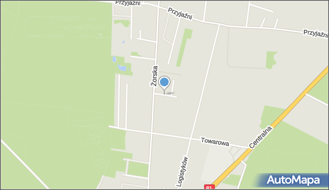 Orzesze powiat mikołowski, Żniwna, mapa Orzesze powiat mikołowski