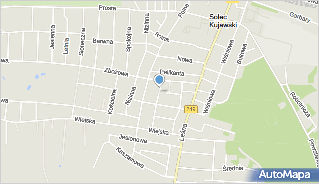 Solec Kujawski, Żniwna, mapa Solec Kujawski